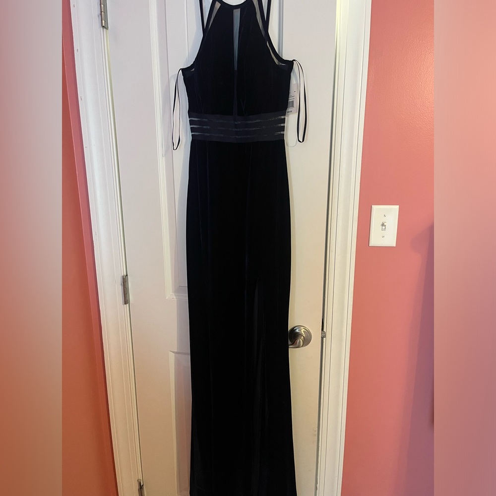 Velvet Navy Dress